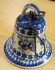 Weihnachtsglocke Bunzlauer Keramik Reine Handarbeit Christmas Bell Nach Marke & Herkunft Bild 1