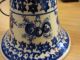 Weihnachtsglocke Bunzlauer Keramik Reine Handarbeit Christmas Bell Nach Marke & Herkunft Bild 3