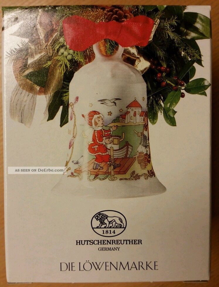 Hutschenreuter Weihnachtsglocke 1994 Motiv Ostseeinsel Mit Ovp Hutschenreuther Bild