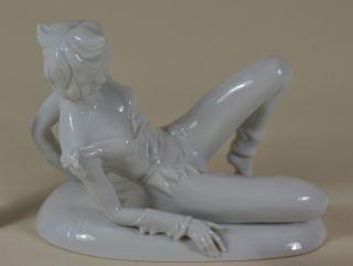 Porzellanfigur Catwoman Wallendorf Porcelain Figurine Figurita De Porcelana Bild