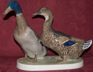 Rosenthal - Zwei Enten - Tiere Figur - Erpel Ente Bild