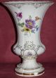 Meissner Sockel Vase - Blumen - Gold Rand - Meissen Porzellan Meissen Bild 1