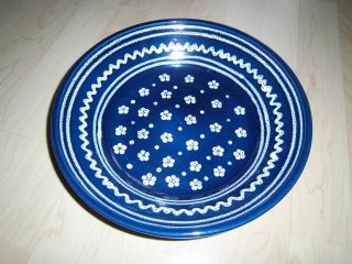 Große Schale / SchÜssel / Teller - Gmundner Keramik - Dirndl Blau - Top Bild