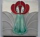 Florale Jugendstil Fliese Wessel Kachel Art Nouveau Tile Tegel Carreau Nach Form & Funktion Bild 1