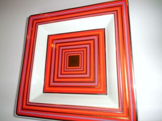 Rosenthal Studioline Yono Cyrrus Schale Quadratisch Rot Orange Bild