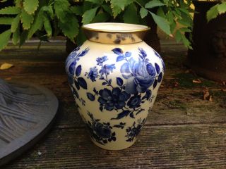 Oca Kronach Echt Kobalt Delft - Edle Vase - 18,  5cm Bild