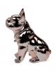 Spardose Französische Bulldogge Kupfer Keramik 17 Cm Hoch Mit Strass Kette Rose Nach Form & Funktion Bild 1