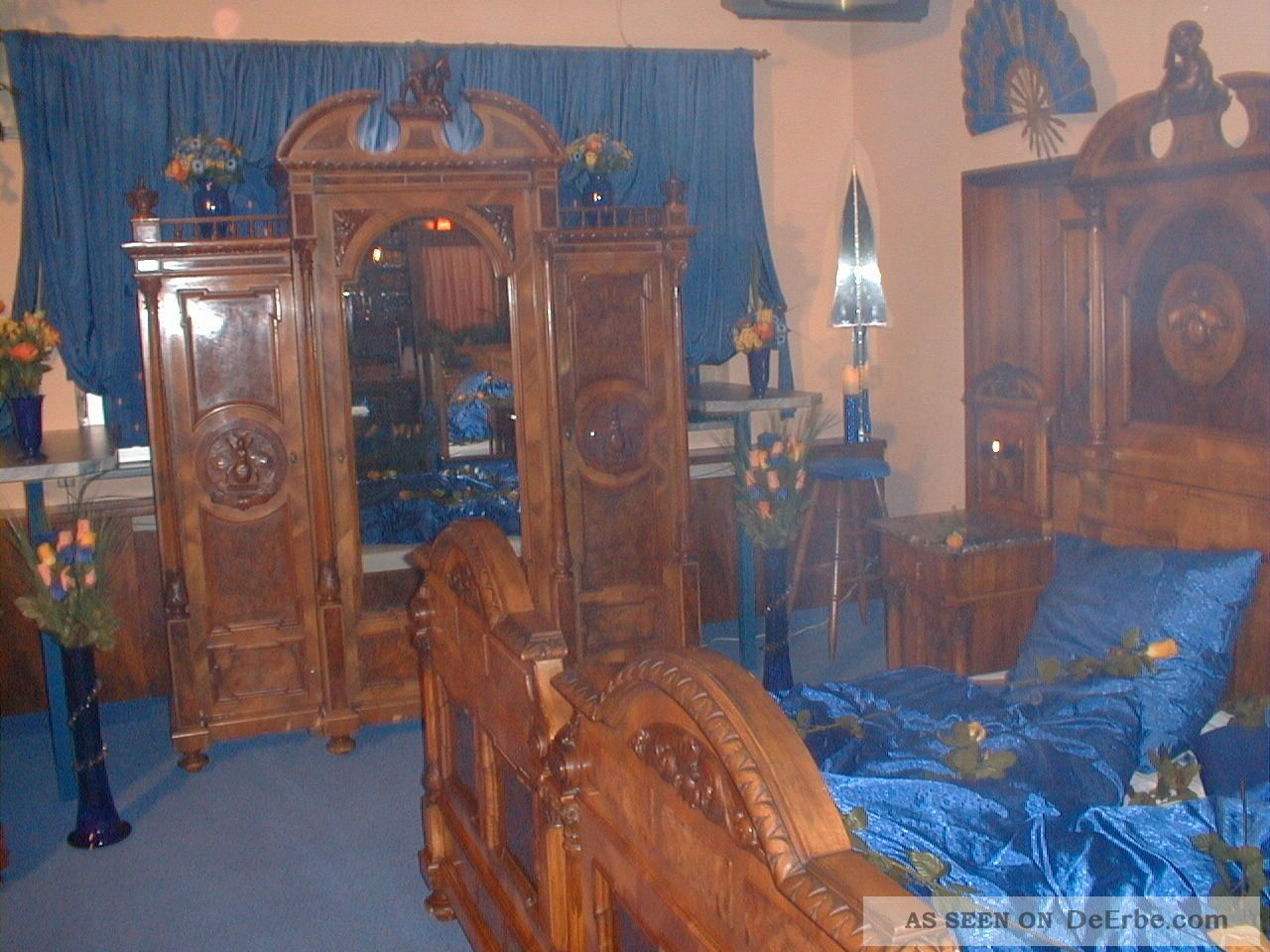 Antik - Komplettes Schlafzimmer Aus Dem Jahr Ca. 1850