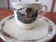 4 X Espresso Mocca Tasse,  Untertasse Sarreguemines Obernai Frankreich Shabby Nach Marke & Herkunft Bild 3