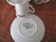 4 X Espresso Mocca Tasse,  Untertasse Sarreguemines Obernai Frankreich Shabby Nach Marke & Herkunft Bild 5