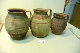 Nr.  1737.  Alte Tontöpfe Keramik Tontöpfe Deko Old Clay Pots Bild
