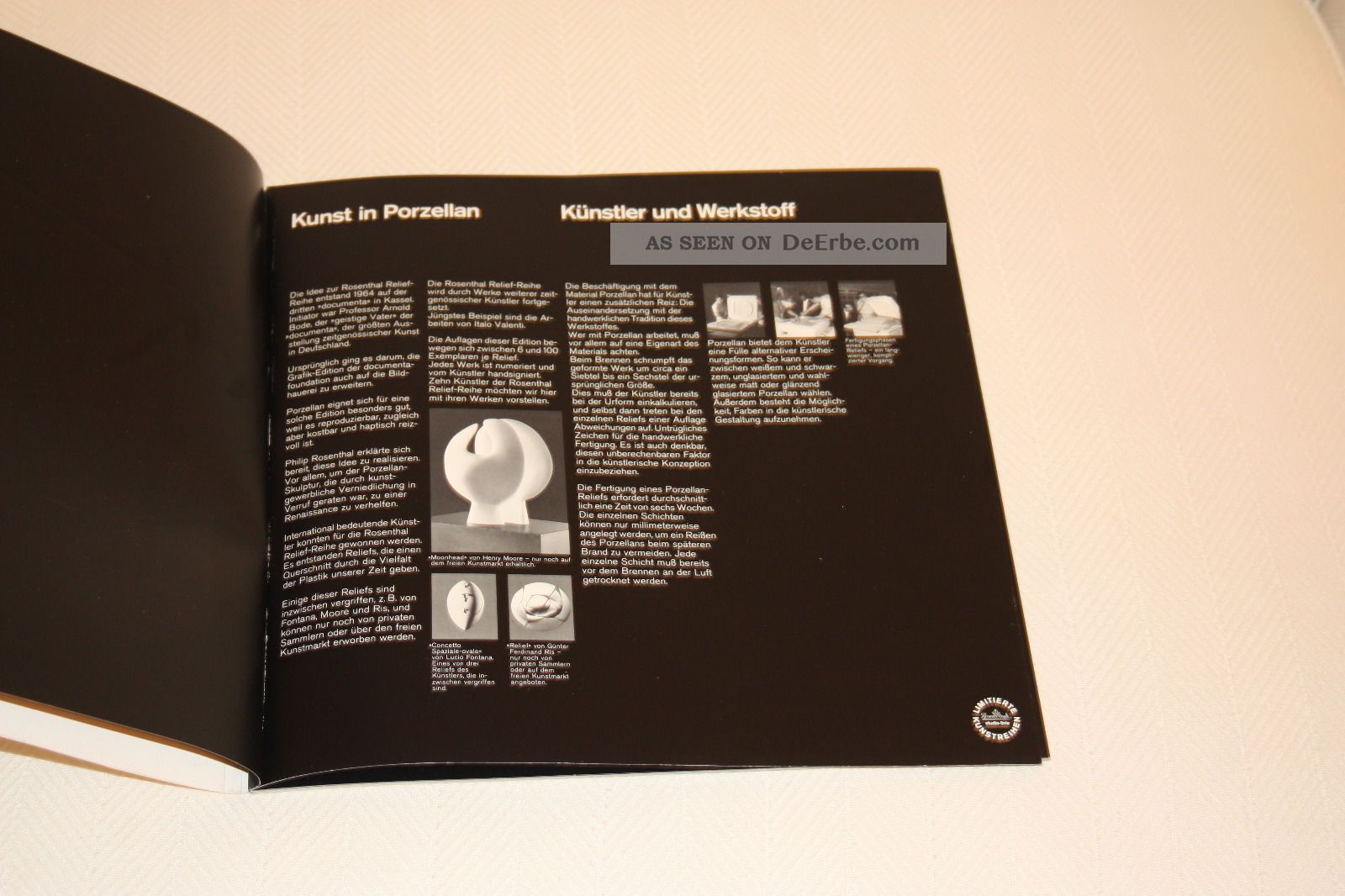 Rosenthal Katalog " Kunst In Porzellan " Aus Der Rosenthal Relief