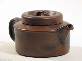 Arabia Ruska Keramik Teekanne Mit Sieb - Braun - Design Ulla Procope 1960 Bild