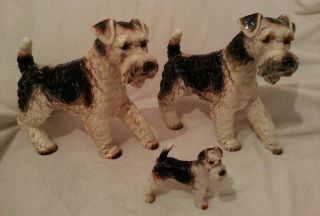 Grosse Porzellan Hunde Figuren Von 