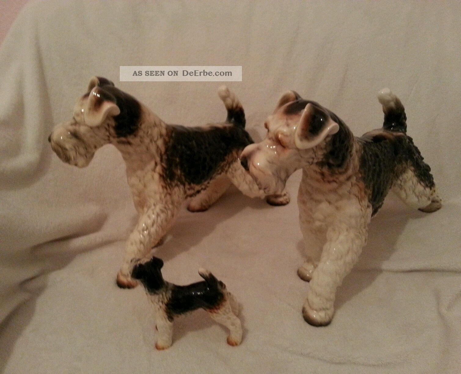 Grosse Porzellan Hunde Figuren Von &quot; Goebel &quot; Terrier