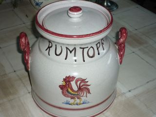 Rumtopf,  Keramik Mit Deckel Landhaus,  Küchendeko O.  Weihnachtsgeschenk Bild
