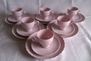 Hutschenreuther Kaffee Service Für 6 Pers,  Porcelaine Rose Bild
