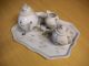 Teekanne,  Milchkännchen,  Zuckertopf - Altes Handgemaltes Porzellan Aus China Nach Marke & Herkunft Bild 2