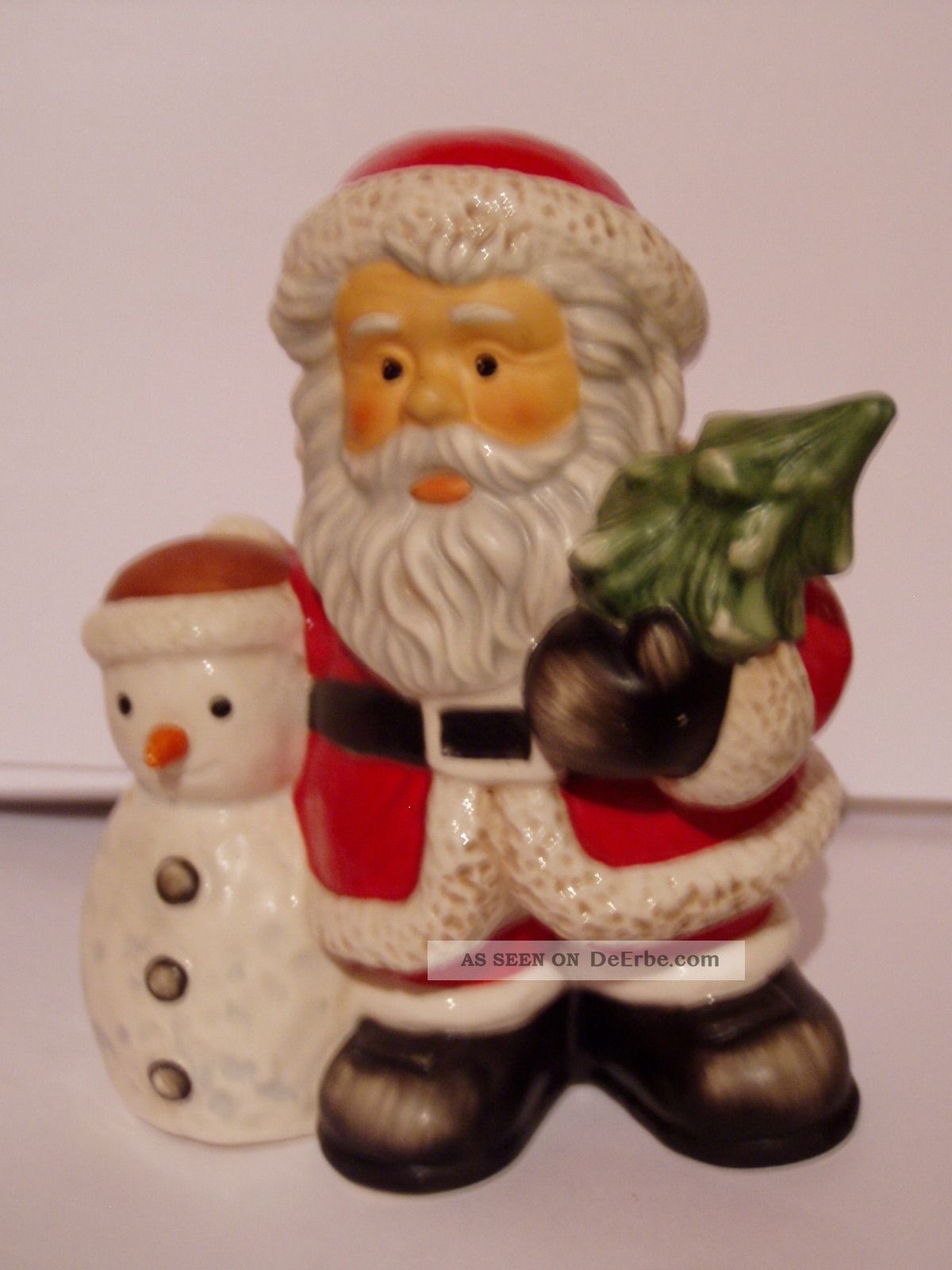 Goebel Weihnachtsmann Mit Schneemann Und Baum 13 962