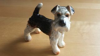 Goebel Foxterrier Schnauzer Porzellan Figur Hund Fox Terrier Selten Sehr Schön Bild