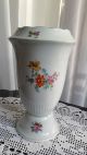 Schöne Vase Porzellan Blumendekor Marke: Eichwald Nach Form & Funktion Bild 1