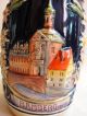 Handgemalter Bierkrug Bamberg Mit Zinndeckel 0,  5 Liter Nach Form & Funktion Bild 1