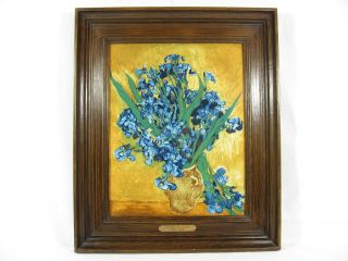 Van Gogh Schwertlilien St.  Remy 1890 Faience Delfts Keramik Limitiert Bild