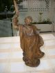 Holzfigur - Heiligenfigur - Heiliger Isidor - - Geschnitzt - Südtirol - 35cm Holzarbeiten Bild 1