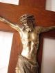 Konvolut Devotionalien: Kruzefix,  2 Heiligenbildnissen Um 1900 Skulpturen & Kruzifixe Bild 3