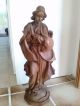 Marien - Statue Aus Holz,  Handgeschnitzt Mit Wandsockel,  Jungfrau Maria Skulpturen & Kruzifixe Bild 3