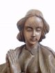Marien - Statue Aus Holz,  Handgeschnitzt Mit Wandsockel,  Jungfrau Maria Skulpturen & Kruzifixe Bild 4