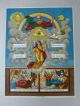 Heiligenbild Gottvater Engel Gerechtigkeit Ewigkeit Chromolithographie Antik Religiöse Volkskunst Bild 1