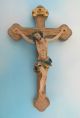 Kreuz Balken Aus Holz Corpus Polystone Wandkreuz Ca.  18 Cm Nr.  Wn - 018 Skulpturen & Kruzifixe Bild 1