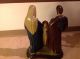 Antike Sehr Alte Heilige Familie Madonna Jesus Und Josef Krippenfigur 1800jrh. Krippen & Krippenfiguren Bild 11