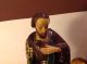 Antike Sehr Alte Heilige Familie Madonna Jesus Und Josef Krippenfigur 1800jrh. Krippen & Krippenfiguren Bild 3