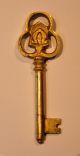 Antiker Schlüssel Tabernakel Sakristei Kirche Alpha Omega Etui Biedermeier Rrr Kirchliches Gerät & Inventar Bild 8