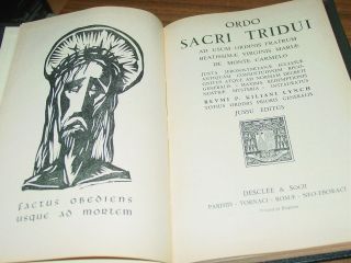 Ordo Sacri Tridui Juxta Ritum Carmelitarum Von 1956 Messbuch Liturgie Bild