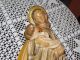 Prachtvoll Bemalte Madonna Mondsichel Madonna Mutter Gottes Jesusind 1920 Top Skulpturen & Kruzifixe Bild 4