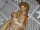 Prachtvoll Bemalte Madonna Mondsichel Madonna Mutter Gottes Jesusind 1920 Top Skulpturen & Kruzifixe Bild 5