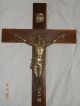 Kruzifix (kreuz) Mit Jesus Um 1920jahr Entstanden.  Sehr Massiv Und Groß Skulpturen & Kruzifixe Bild 1