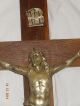 Kruzifix (kreuz) Mit Jesus Um 1920jahr Entstanden.  Sehr Massiv Und Groß Skulpturen & Kruzifixe Bild 2