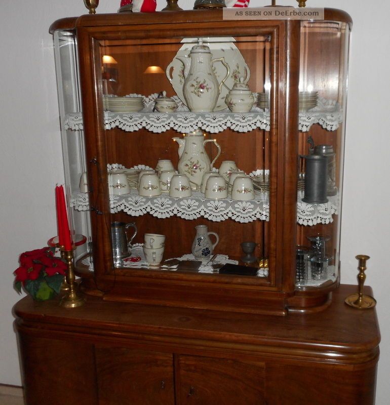 Glasvitrine Echter Jungendstil 1909 Kirchliches Gerät & Inventar Bild