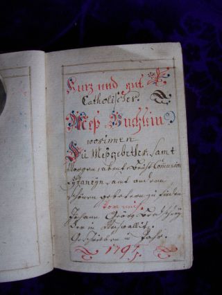 Das Manuskript Aus 1795 Bild