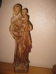 Handgeschnitzt Muttergottes Mit Jesuskind Madonna Skulpturen & Kruzifixe Bild 4