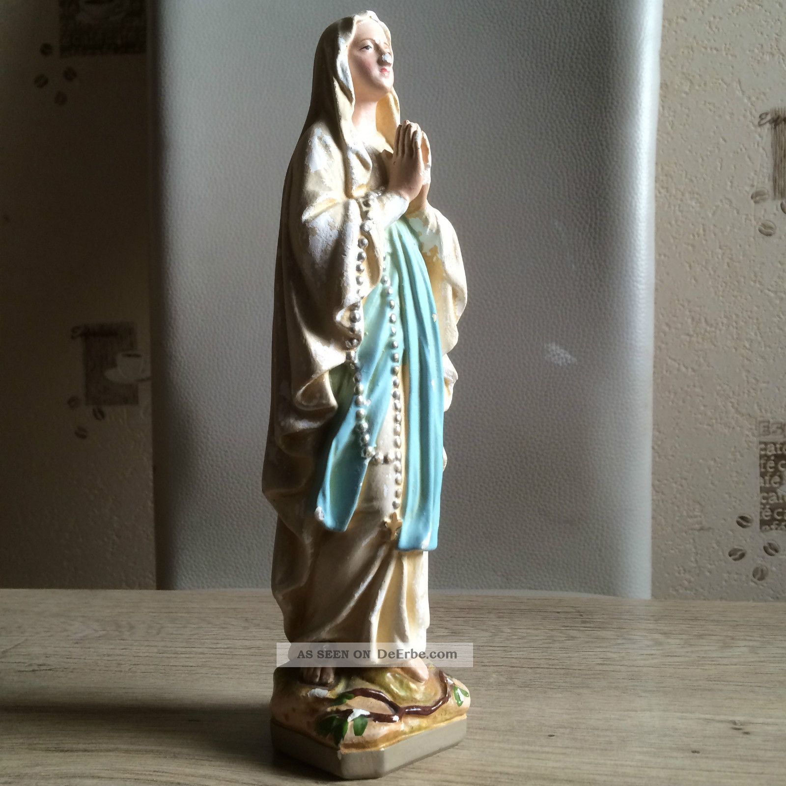 Betende Maria Mutter Gottes Kirche Rosenkranz 215 Mm Hoch Alt.  Aus Erbschaft Skulpturen & Kruzifixe Bild