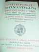 Antiphonale Monasticum Pro Diurnis Horis Juxta Von 1934 Liturgie Messbuch Kirchliches Gerät & Inventar Bild 1