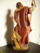 Hl.  Isidor Mit Stab - Holz/antik Gefaßt - 30 Cm - SÜdtirol - Gut Erhalten Skulpturen & Kruzifixe Bild 1