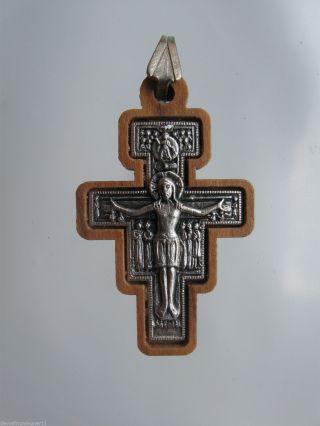 5 Stück San Damiano Kreuze Umhängekreuz Rosenkranz - Zubehör Franziskus Bild