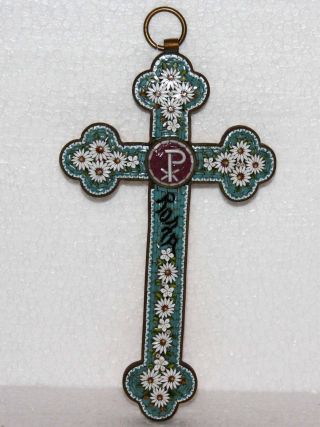 Seltenes Jesuskreuz Kreuz Kruzifix Mille Fiori Italien Um 1870 Bild