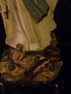 Heiligenfigur Madonna Mutter Gottes M.  Rosenkranz - Alte Figur - Skulpturen & Kruzifixe Bild 9